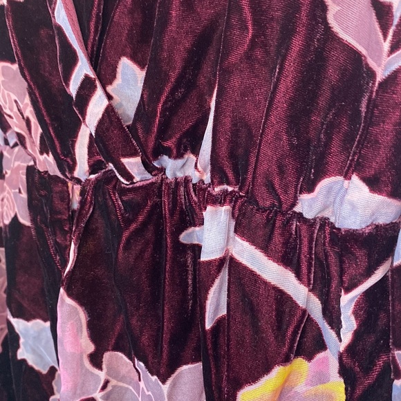 ALTAR’D State Boho Floral Long Sleeve Velvet Romper M - Picture 7 of 10